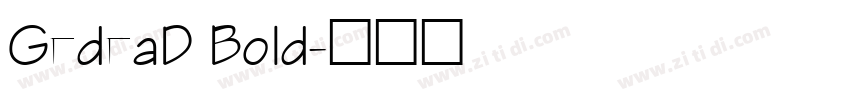 GedeaD Bold字体转换